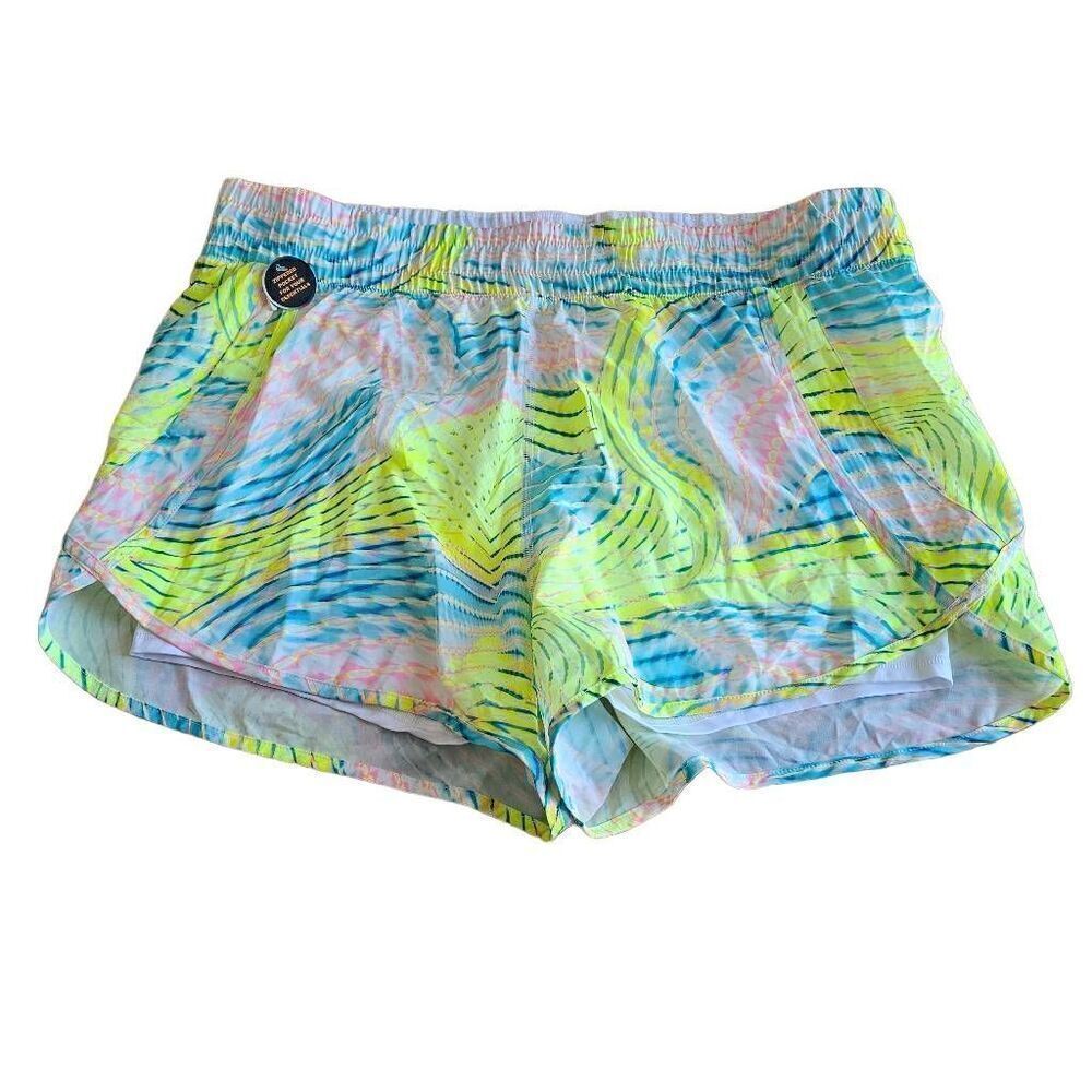 Avia womens Sz XXXL /22 green pink multicolor swim shorts